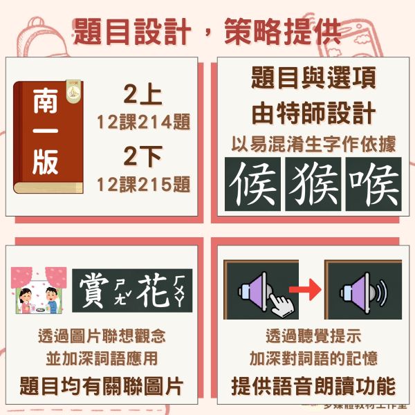 【特教_國語】識字對對碰_南一版_2年級《相似字分辨》 國語,國字,識字,教案,教學,特殊教育