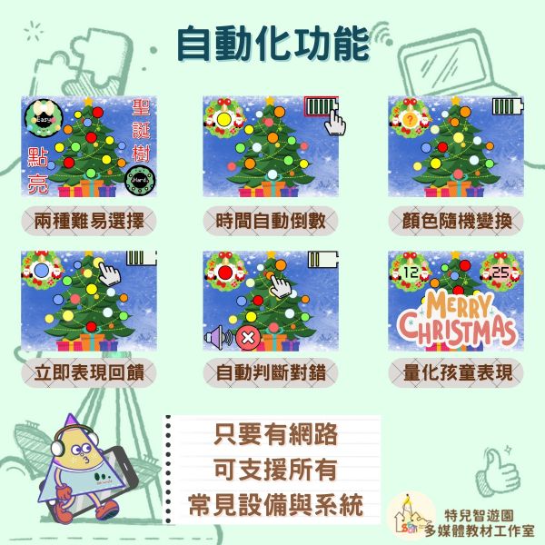【早療】點亮聖誕樹《視知覺與專注力》免費無需購買❌ 認知,視知覺,顏色,專注力,訓練,職能治療