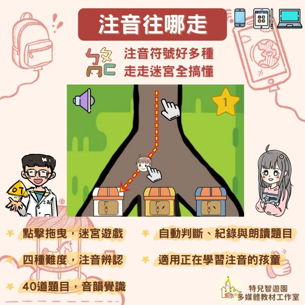 【特教_國語】注音往哪走《注音符號_音韻覺識》 國語,注音,發音,教案,教學,特殊教育