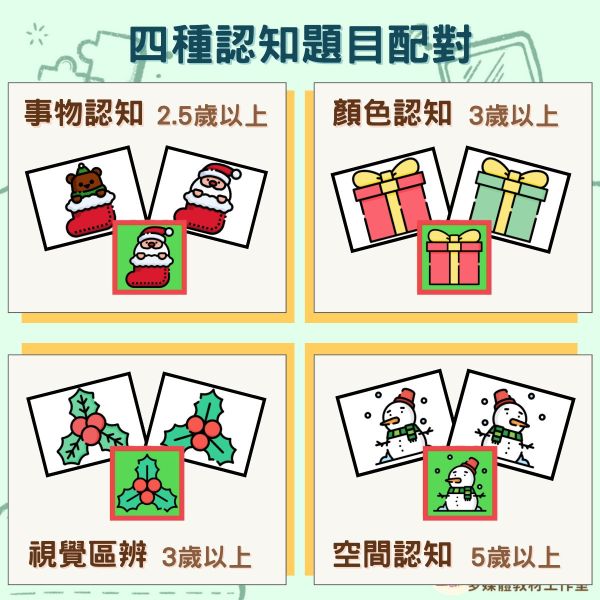 【早療】聖誕送愛心《視知覺與專注力》免費無需購買❌ 認知,視知覺,專注力,動作,訓練,職能治療
