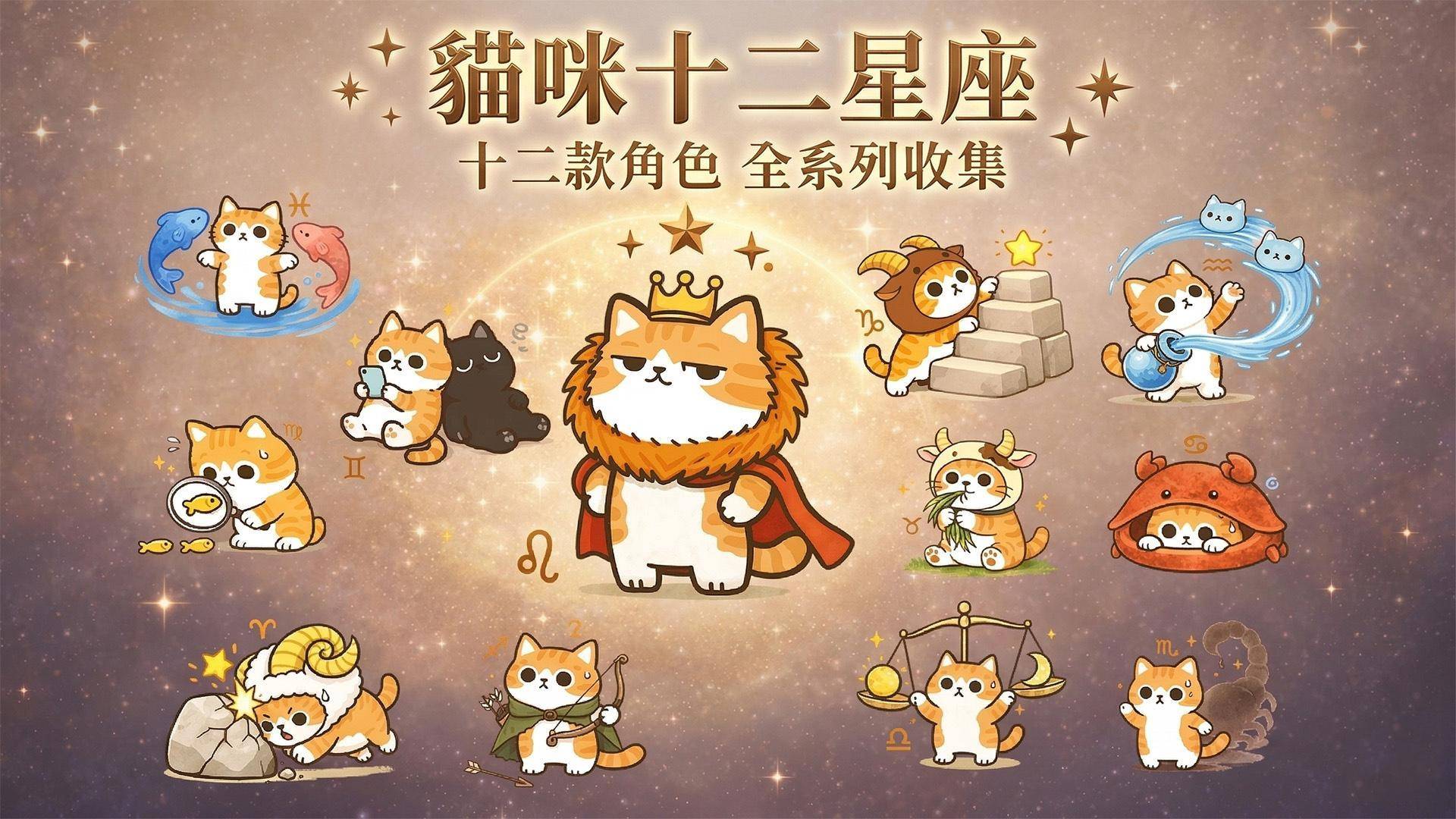 4月新品 十二星座貓咪系列 - JZ TEE 萌寵T恤