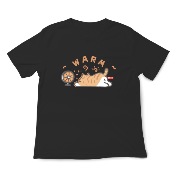 橘貓-暖爐 印花短袖 柴犬,貓咪,T恤,百搭,網路購物,萌經濟,可愛,卡通,狗狗,凱蒂貓