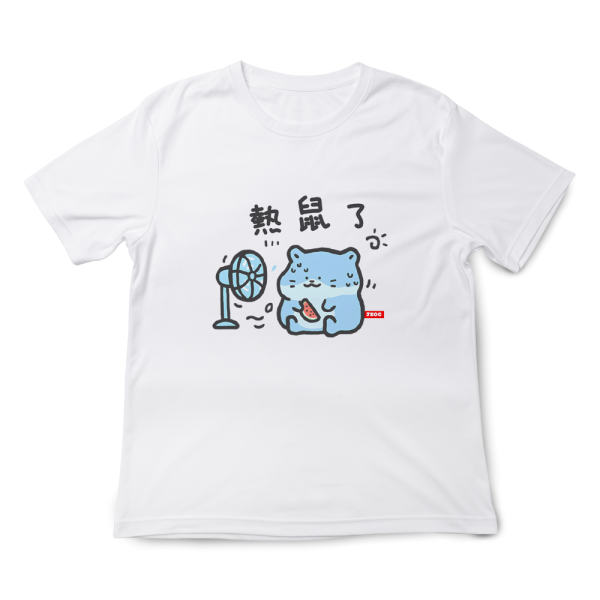鼠鼠-熱鼠了 印花短袖 柴犬,貓咪,T恤,百搭,網路購物,萌經濟,可愛,卡通,狗狗,凱蒂貓