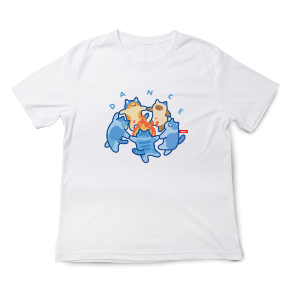 貓咪-DANCE 印花短袖 柴犬,貓咪,T恤,百搭,網路購物,萌經濟,可愛,卡通,狗狗,凱蒂貓