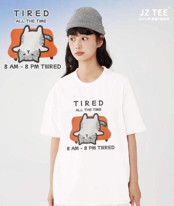 Tired American Shorthair Tee Tired American Shorthair Tee