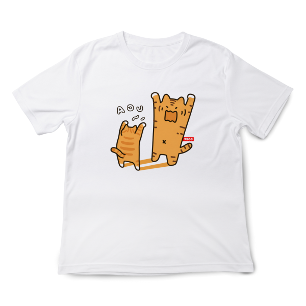 橘貓-AOU 印花短袖 柴犬,貓咪,T恤,百搭,網路購物,萌經濟,可愛,卡通,狗狗,凱蒂貓