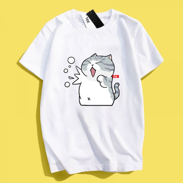 Shiba Inu & Cat Fight Tee Shiba Inu & Cat Fight Tee