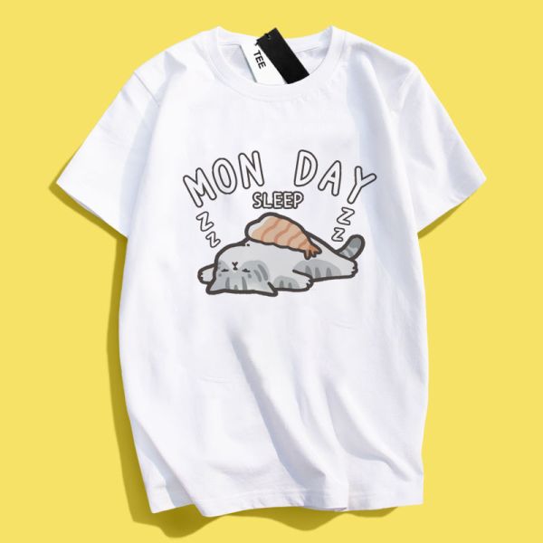 Cat Sleeping Sushi Tee Cat Sleeping Sushi Tee