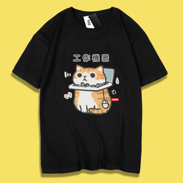 Orange Cat - Work Machine Tee Orange Cat - Work Machine Tee