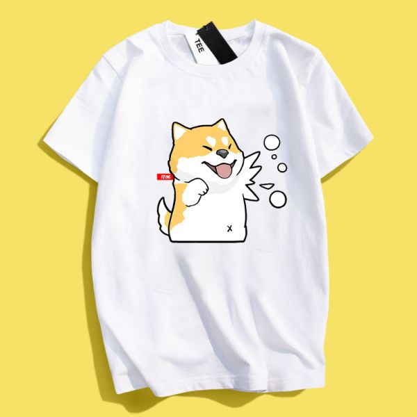 Shiba Inu & Cat Fight Tee Shiba Inu & Cat Fight Tee