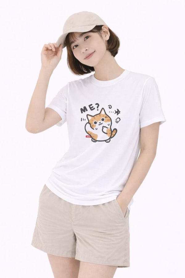 貓咪-我的問題? 印花短袖 柴犬,貓咪,T恤,百搭,網路購物,萌經濟,可愛,卡通,狗狗,凱蒂貓