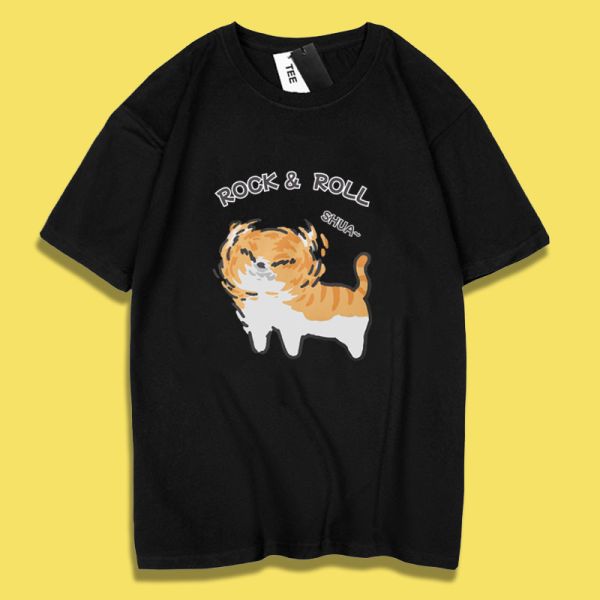 Rock and Roll Cat Tee Rock and Roll Cat Tee