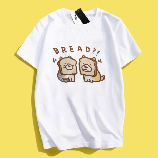 Cat & Shiba Inu Bread Tee Cat & Shiba Inu Bread Tee