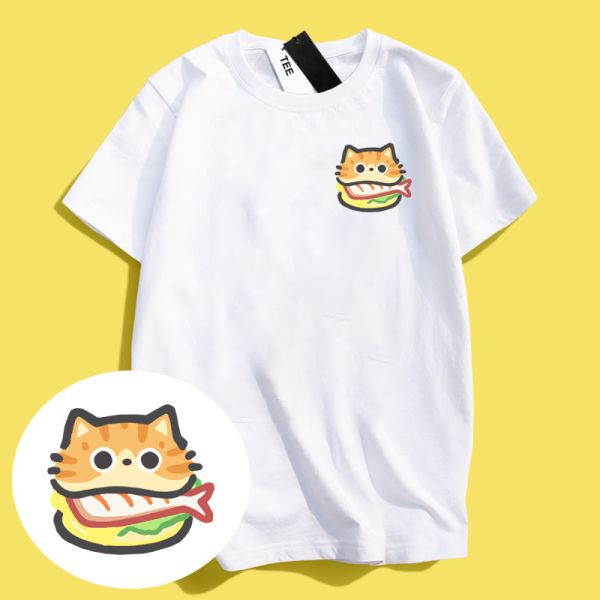 Cat & Shiba Inu Burger Tee Cat & Shiba Inu Burger Tee