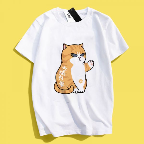 Cat Big Orange Tee Cat Big Orange Tee