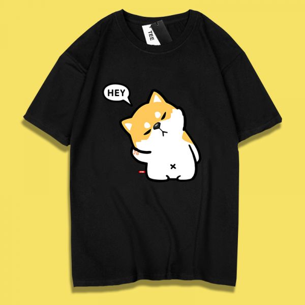 Cat & Shiba Inu HEY Tee Cat & Shiba Inu HEY Tee