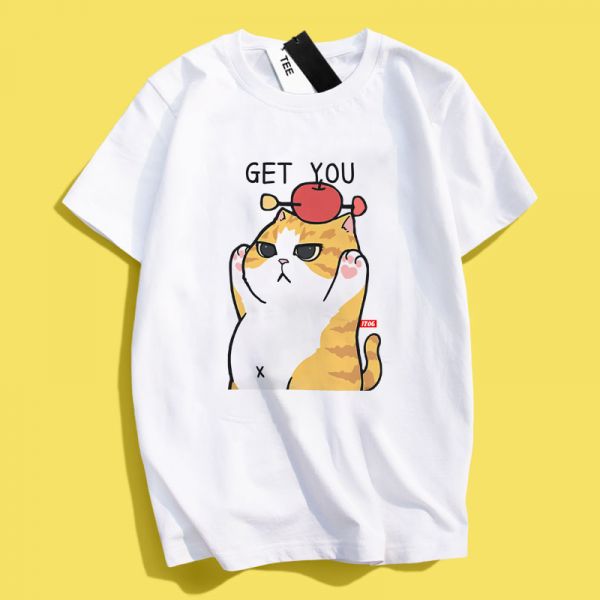 Shiba Inu & Cat GET YOU Tee Shiba Inu & Cat GET YOU Tee