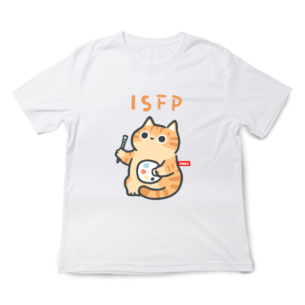 MBTI貓咪 ISFP-探險家 印花短袖 柴犬,貓咪,T恤,百搭,網路購物,萌經濟,可愛,卡通,狗狗,凱蒂貓
