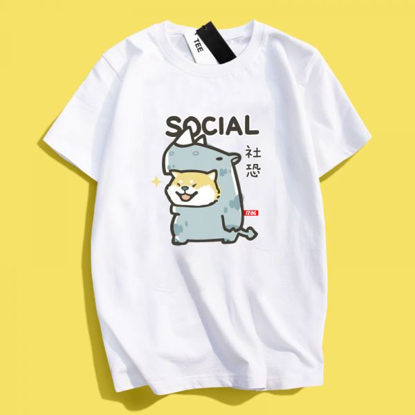 Cat & Shiba Social Tee Cat & Shiba Social Tee
