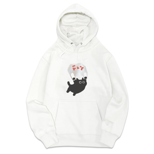 黑貓-FLY 重磅刷毛連帽T 