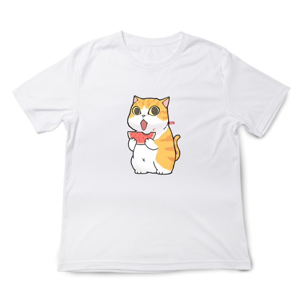 橘貓吃西瓜 印花短袖 柴犬,貓咪,T恤,百搭,網路購物,萌經濟,可愛,卡通,狗狗,凱蒂貓
