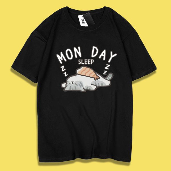 Cat Sleeping Sushi Tee Cat Sleeping Sushi Tee