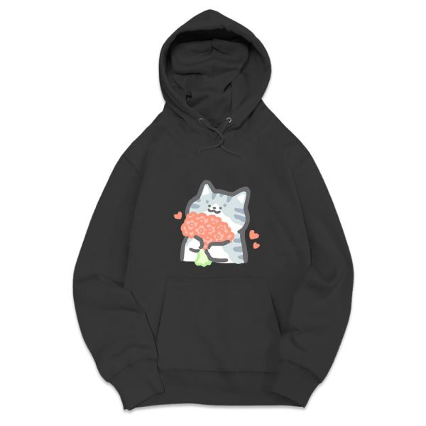 貓咪-情人節 重磅刷毛連帽T