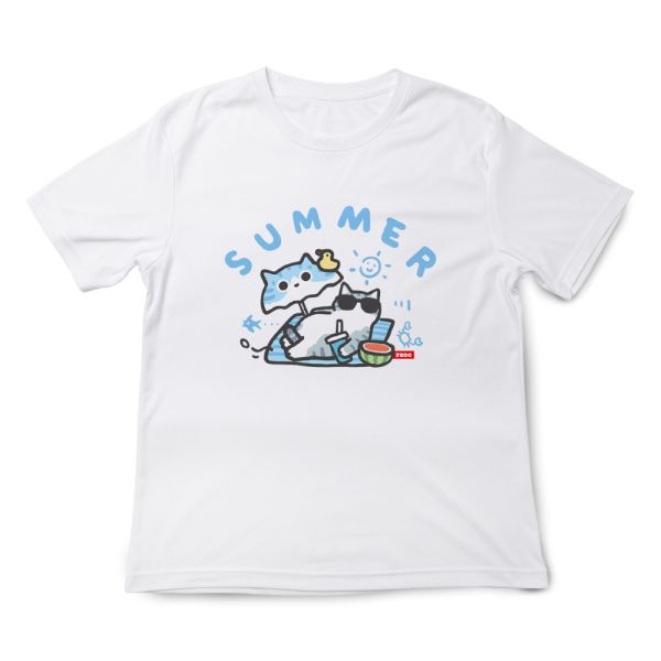 貓咪-SUMMER 印花短袖 柴犬,貓咪,T恤,百搭,網路購物,萌經濟,可愛,卡通,狗狗,凱蒂貓