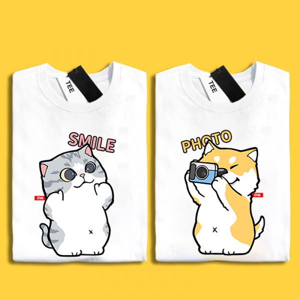 Shiba Inu & Cat Photo Shoot Tee Shiba Inu & Cat Photo Shoot Tee