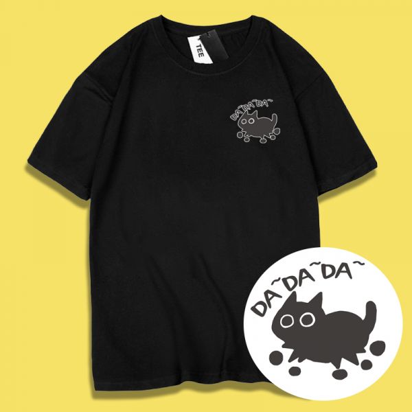 Black Cat DADADA Tee Black Cat DADADA Tee