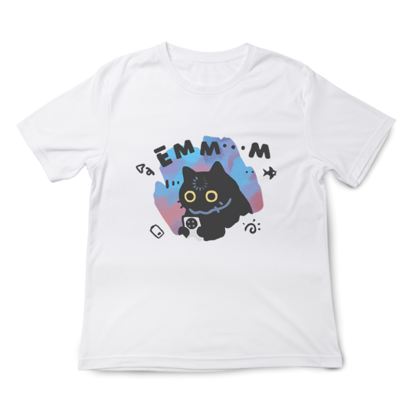 黑貓-EMMM 印花短袖 柴犬,貓咪,T恤,百搭,網路購物,萌經濟,可愛,卡通,狗狗,凱蒂貓