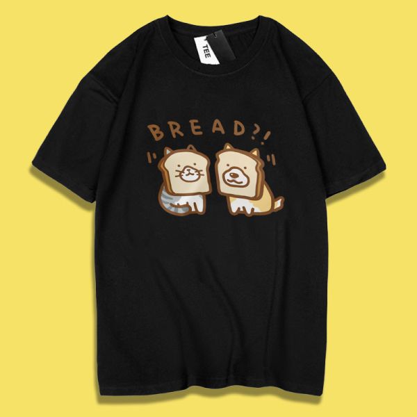 Cat & Shiba Inu Bread Tee Cat & Shiba Inu Bread Tee