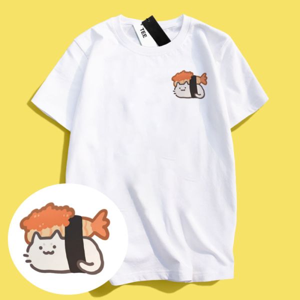 Fresh Shrimp Sushi Cat Tee Fresh Shrimp Sushi Cat Tee