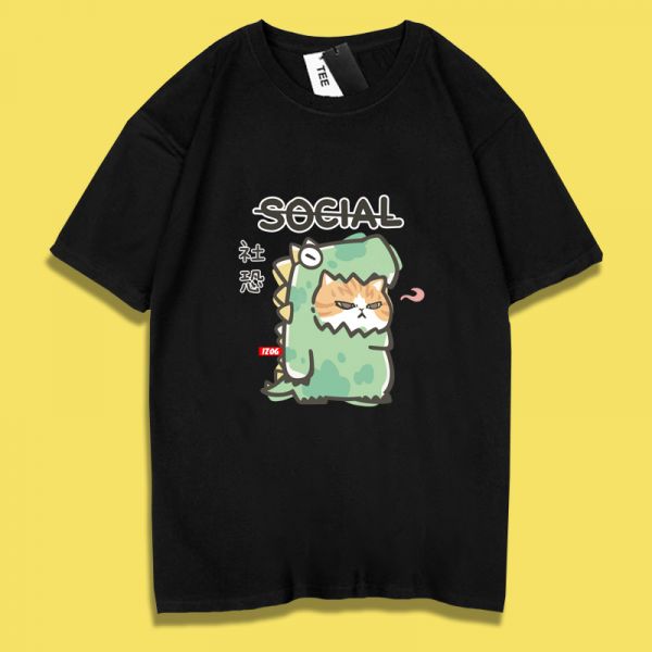 Cat & Shiba Social Tee Cat & Shiba Social Tee