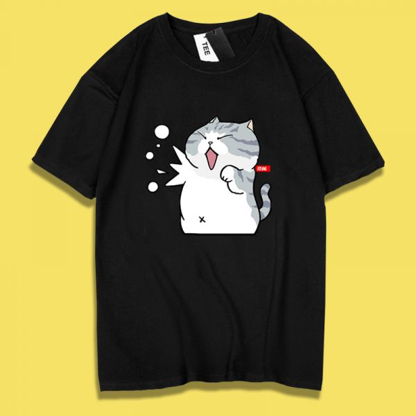 Shiba Inu & Cat Fight Tee Shiba Inu & Cat Fight Tee