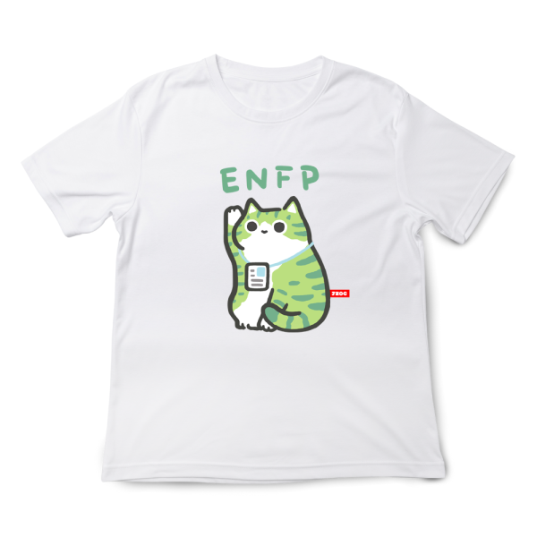 MBTI貓咪 ENFP-競選者 印花短袖 柴犬,貓咪,T恤,百搭,網路購物,萌經濟,可愛,卡通,狗狗,凱蒂貓