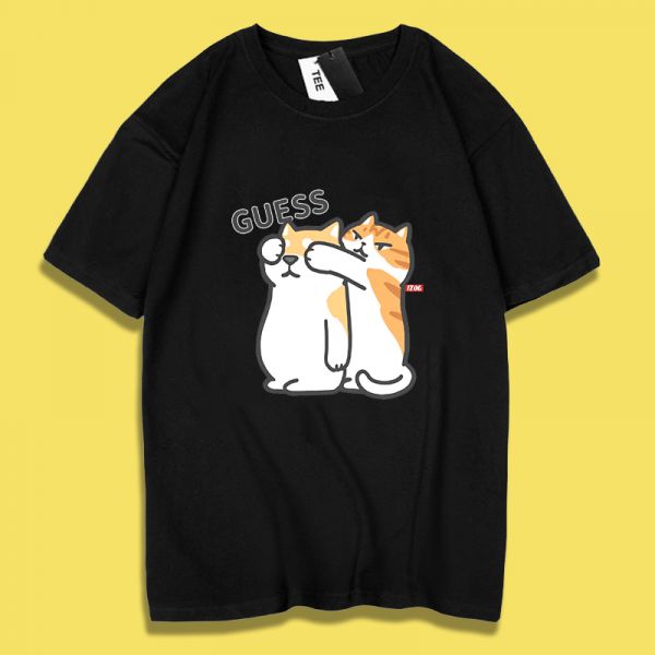 Cat & Shiba Inu Guess Who Tee Cat & Shiba Inu Guess Who Tee