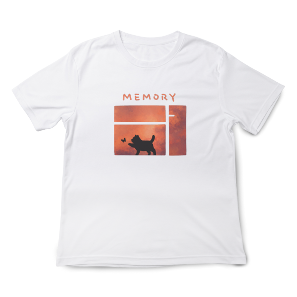 黑貓-MEMORY 印花短袖 柴犬,貓咪,T恤,百搭,網路購物,萌經濟,可愛,卡通,狗狗,凱蒂貓