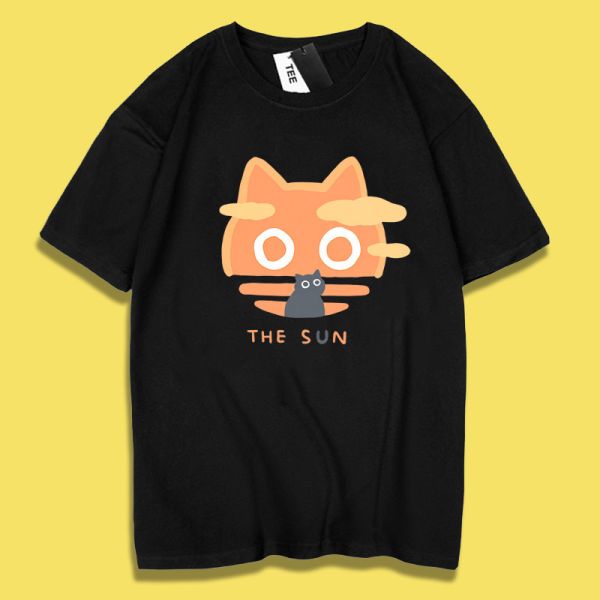 Sunset Black Cat Tee Sunset Black Cat Tee