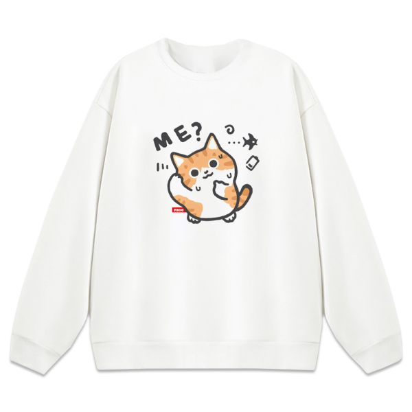 貓咪-我的問題? 重磅刷毛大學T 柴犬,貓咪,T恤,百搭,網路購物,萌經濟,可愛,卡通,狗狗,凱蒂貓