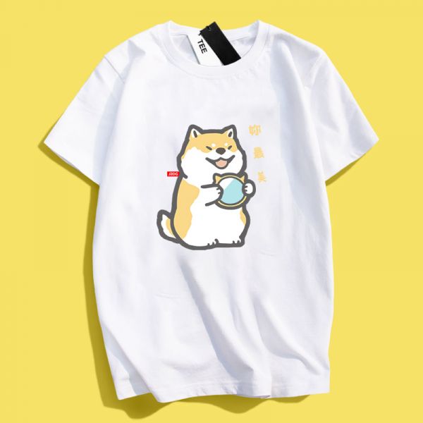 Cat & Shiba Inu You're Beautiful Tee Cat & Shiba Inu You're Beautiful Tee