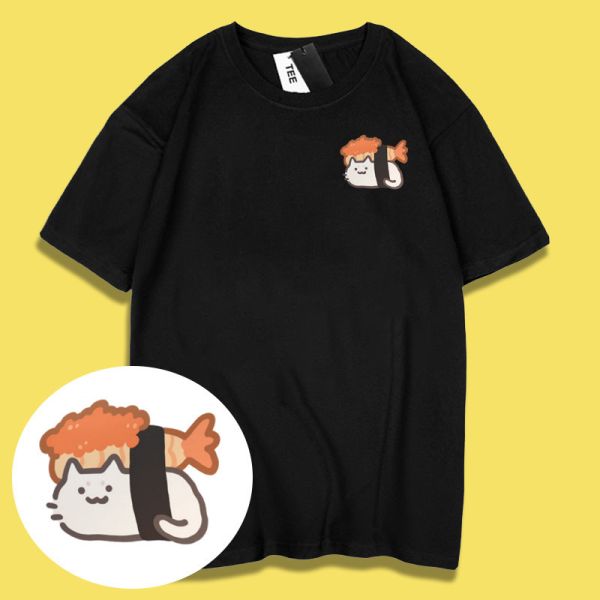 Fresh Shrimp Sushi Cat Tee Fresh Shrimp Sushi Cat Tee