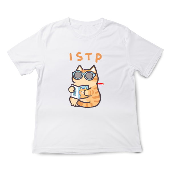 MBTI貓咪 ISTP-鑑賞家 印花短袖 柴犬,貓咪,T恤,百搭,網路購物,萌經濟,可愛,卡通,狗狗,凱蒂貓