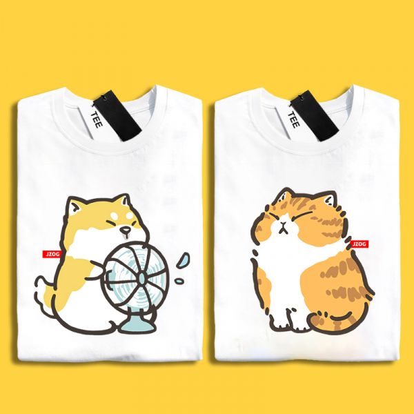 Cat & Shiba Inu Fan Tee Cat & Shiba Inu Fan Tee