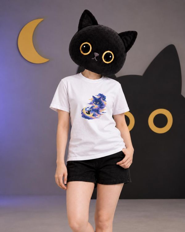 星空黑貓 印花短袖 