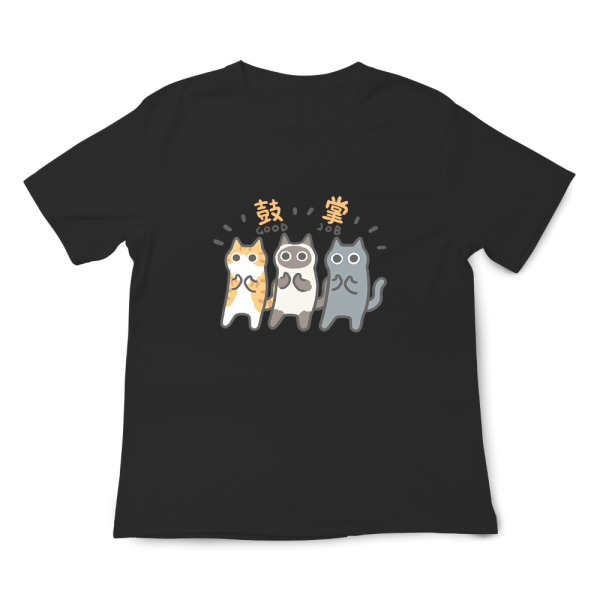 貓咪-好棒棒 印花短袖 柴犬,貓咪,T恤,百搭,網路購物,萌經濟,可愛,卡通,狗狗,凱蒂貓