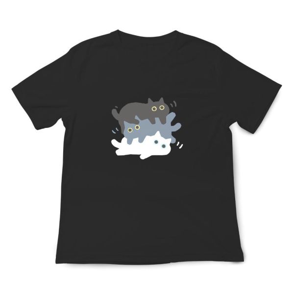 貓咪們-放鬆 印花短袖 柴犬,貓咪,T恤,百搭,網路購物,萌經濟,可愛,卡通,狗狗,凱蒂貓