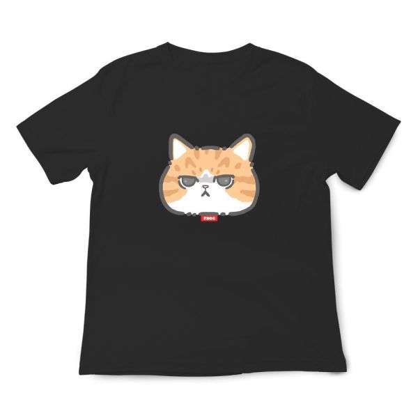 橘貓-橘貓頭 印花短袖 柴犬,貓咪,T恤,百搭,網路購物,萌經濟,可愛,卡通,狗狗,凱蒂貓