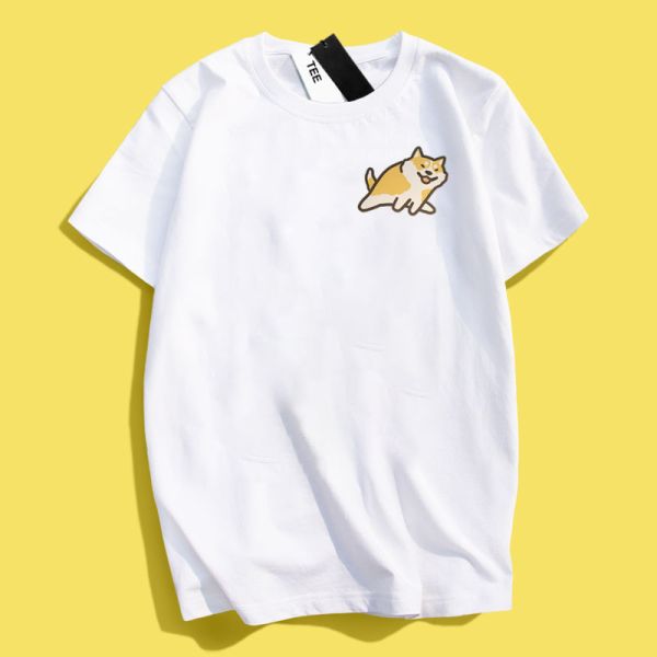 Shiba Inu & Cat Jump Tee Shiba Inu & Cat Jump Tee