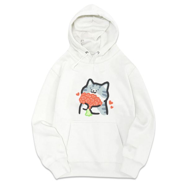 貓咪-情人節 重磅刷毛連帽T